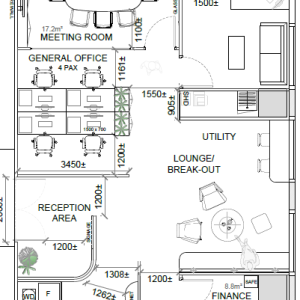 Test Fitting Layout Below 2,000 sqft
